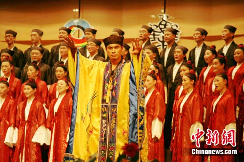世界合唱比赛：民间合唱演绎中国道教音乐